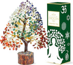 The Original 7 Chakra Crystal Tree Birthday Gifts for Women, Healing Crystal Tree of Life Sister birthday gifts Room & Home Decor Gift for Mom Her Positive Energy New House Warming Gift Women unique