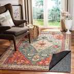 Waterproof Rug Pad, 2x3 Ft Under Area Rug Carpet Pad, Non Slip Rug Pads for All Floors and Hardwood Floors Finishes, Keep Carpets in Place Soft and Prevent Rug from Wrinkling or Buckling