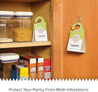 Trappify Ultimate Adhesive Moth Traps for Clothes - Monitoring Pantry Moth Traps for Home, Kitchen, Closet, Cabinet, Storage Rooms, Cupboard |Easy Setup (4 Pack)