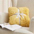 Bedsure GentleSoft Fluffy Yellow King Size Blanket for Bed, Thick Soft Sherpa Faux Fur Fleece Bedding Fuzzy Plush Winter Warm Heavy Big Large King Blanket, Cozy Yellow Gifts for Men Women, 108x90