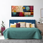 Abstract Canvas Wall Art Modern Living Room Bedroom Home Office Wall Decor Dark Color Abstract Picture Large Framed Canvas Prints Ready to Hang Size 24x48