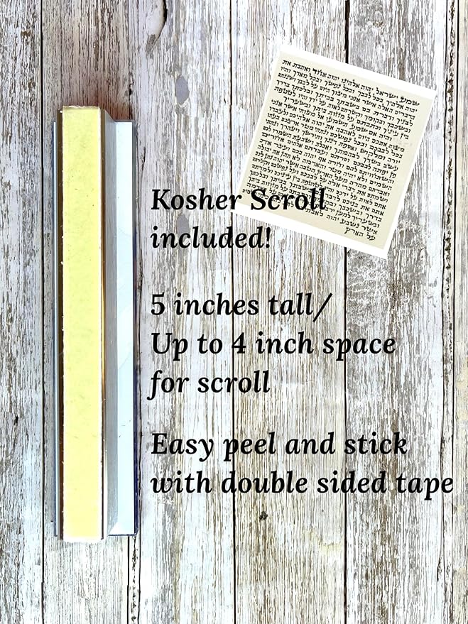 Dog Mezuzah, Scroll Case, Acrylic/Aluminum Waterproof, Jewish Gift, Housewarming, Engagement (Add Kosher Scroll)
