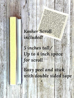 Dog Mezuzah, Scroll Case, Acrylic/Aluminum Waterproof, Jewish Gift, Housewarming, Engagement (Add Kosher Scroll)