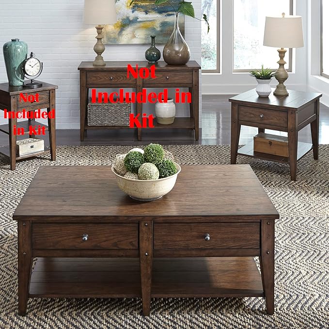 LIBERTY FURNITURE INDUSTRIES, INC. Lake House 3 Piece Set (1-Cocktail 2-End Tables)