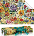 BBTO 20 Sheet Scented Drawer Liners for Dressers 15.8" x 22" Scented Fragrant Cabinet Paper Liners Non Adhesive Drawer Paper Mats for Bedroom Home Closet Shelves(Flower)