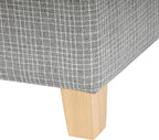 Homepop Home Decor | K7342-F2428 | Classic Square Storage Ottoman with Lift Off Lid- Sage Mini Grid Pattern
