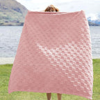 Bedsure GentleSoft Pink Throw Blanket for Couch - Checkered Fleece Blankets Gifts for Women Men Girls, Cute Soft Cozy Throw for Bedroom Home Decor Gifts, 50x60 Inches