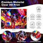 NYZE Astronaut Space Tapestry for Bedroom, Glow in the Dark Room Decor Wall Tapestries, Cool Galaxy Planet Wall Hanging, Wall Hanging for Men Guys Gamer Room Dorm Living Room 90in×70in