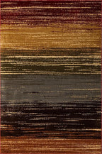 Unique Loom Barista Collection Area Rug - Mundo Nova (5' 3" x 8' Rectangle, Beige/ Blue)