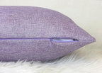 Aiking Home Woven Fine Faux Linen Throw Pillow Cover, Size 12"x24", Lavender