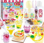 12 Making Miniature Food Toys Set, DIY, Resin Play, NOT Edible, Kitchen Mini Pretend Play Food Set for Kids Age 8-13, Birthday for Girls, 8 9 10, Make Your Food