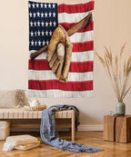Ambesonne Baseball Tapestry, Vintage Baseball League Equipment Usa Grunge Glove Bat Fielding Sports Theme, Fabric Wall Hanging Decor for Bedroom Living Room Dorm, 30" X 45", Red Brown