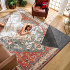 Waterproof Rug Pad, Thick 2x8 ft Under Area Rug Carpet Pad, Non Slip Rug Pads for All Floors and Hardwood Floors Finishes, Keep Carpets in Place Soft and Prevent Rug from Wrinkling or Buckling