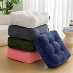 8" Washable Floor Pillow Cushion for Adults, Meditation Cushion Pillow, Large Square Floor Sitting, Removable Tufted Corduroy Cover, for Tatami Living Room or Yoga, 22x22 Inch, 2Pack, Machine Washable