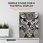 TR-LIFE 4 Pack 10 Inch Large Plate Stands for Display - Metal Plate Holder Stand + Picture Stand + Small Easels for Decorative Plate, Platter, Book, Plaques, Photo Frame, Tabletop Art