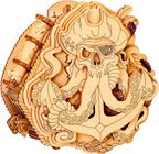 ESC WELT Blackbeard's Compass 3D Escape Room Puzzle Box - Brainteaser Money Box - Wooden Puzzle Game