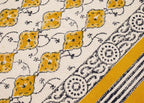 Kilim Runner 2.6x10 Cotton Runner Rug Yellow & Beige Indoor Outdoor 0.19 inches Stone Easy Washable Hand Wash Cotton Carpet Flatweave Rugs for Hallway, Staircases, Corridor