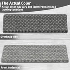 PURE ERA Bullnose Carpet Stair Treads Set Tape Free Non-Slip Indoor Stair Protectors Pet Friendly Rugs9.5" x 30"(7 Pieces,Grey Mini-Diamond Trellis)