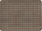 Spatial Order Home Decor | Dinah Collection Modern Storage Ottoman | Ottoman with Storage for Living Room & Bedroom(Brown Windowpane Fabric)
