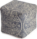 Anji Mountain 100% Handmade & Handcrafted Comfortable Home Décor Pouf Ottoman Footrest for Living Room, Bedroom, Nursery, Kidsroom, Patio Furniture - Hanalei