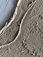 Hand Painted Abstract Thick Texture Art Oil Painting Minimalism Wall Art Oil Painting Texture Wall Art on Canvas 36x24 Inch