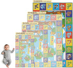 Upgrade Ultra Non Slip Kids ABC Rug for Kids Playroom – 5x8 Washable Alphabet Educational Learning Play Mat for Toddlers Baby, Colorful Carpet with Animals for Nursery, Classroom & Bedroom, 60"x96"