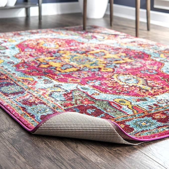 nuLOOM 10' x 14' Non-Slip Gripper Rug Pad, Cushioned for Comfort & Floor Protection, Skid Resistant Pads for Hard Floors Under Carpet Mat Cushion, Customizable Protection