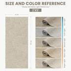 Art&Tuft 2x5 Runner Rug - Washable Runner Rugs, Non-Slip Runner Rug for Hallway, High Low Pile Textured Stripe 2x5 Rug Runner Throw Carpet for Entrance Entryway Bedroom Living Room Kitchen, Beige