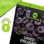 NUT CRAVINGS - Dried Prunes Pitted Unsweetened, Dry Plums No Sugar Added, Unsulphured (80oz, 5 LB) Tu Bishvat Favorite - Sweet Healthy Snack, Vegan, Kosher, Resealable Bag