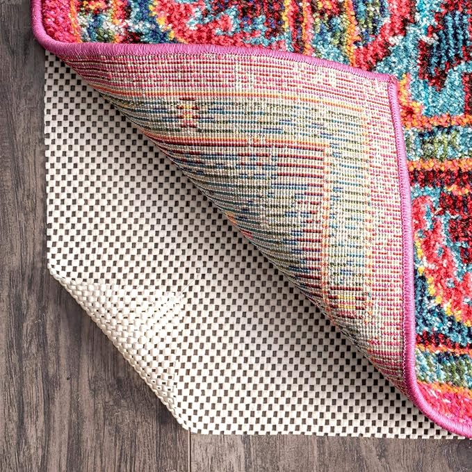 nuLOOM 2' x 6' Non-Slip Gripper Rug Pad, Cushioned for Comfort & Floor Protection, Skid Resistant Pads for Hard Floors Under Carpet Mat Cushion, Customizable Protection
