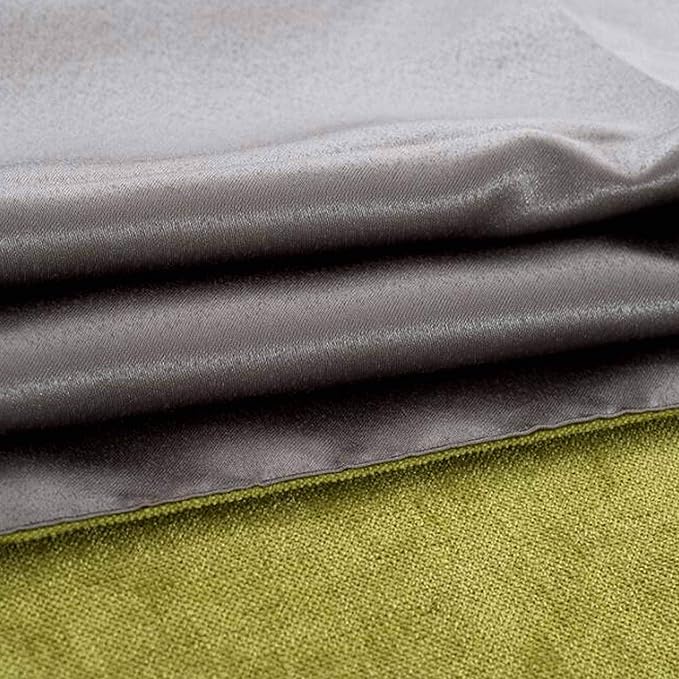 OSVINO Chenille Bed Runner Solid Breathable Modern Bedding Scarf Protection for Bedroom Hotel, Green 260X50cm for 200cm Bed