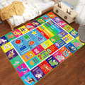 ABC Carpet, Kids Rugs for Playroom, Educational Play Mat for Kids, Preschool Rugs with ABC, Numbers, Animals Learning Mat for Bedroom Playroom Classroom Baby Toddler Children (Blue, 47.2X31.5 INCH)