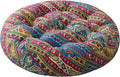 Codi Meditation Floor Pillow, Boho Pillows Seating for Adults and Kids, Large Round Cushion for Yoga Living Room Tatami Sitting, Memory Foam Added, 22x22 Inch, Multi Blaidiere
