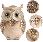 Owl Statue for Home Decoration for Shelf Bookshelf OfficeTable Indoor Decor Accents Adorable Big Eye Owl Statues and Sculptures Animal Owls Gift for Bird Lover Cute Figurine