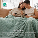 Bedsure GentleSoft Sage Green Throw Blanket for Couch - Super Soft Cozy Blankets Gifts for Women Men Girls, Cute Small Fleece Throws for Bedroom Home Decor, 50x70 Inches