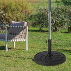 Tangkula Umbrella Base, 40 lbs Capacity Heavy-Duty Patio Outdoor Round Umbrella Stand for 9 ft Umbrella, Fit for 1.5-1.9 inches Table Market Offset Pool Umbrella, Weighted Umbrella Base