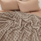 Bedsure GentleSoft California King Blanket for Bed - Super Soft Cozy Blankets for Women Men Girls, Large Fuzzy Fleece Throw for Bedroom Decor, Light Brown, 102x96 Inches