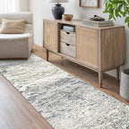 Art&Tuft 2x8 Runner Rug - Washable Runner Rugs, Non-Slip Runner Rug for Hallway, Low-Pile 2x8 Rug Runner Kitchen Laundry Room Rug Throw Carpet for Entrance Bedroom Living Room, Blue