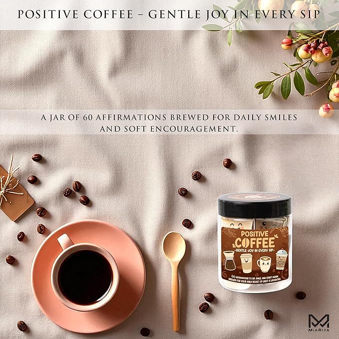 Emotional Support Coffee Jar – Funny Coffee Gifts for Women & Men, Affirmation Jar, Cute Christmas Gifts for Girlfriend, Boyfriend, Wife, Husband, Mom, Dad, Friends or Coworker