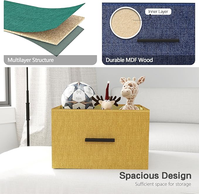Dresser with 5-Drawer, Tall Fabric Storage Tower for Closet, Colorful Organizer Unit for Bedroom, Categorized Storage by Colors, Easy Pull Fabric Bins (Colourful)