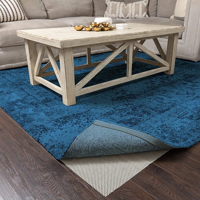 Veken 8x11 Ft Rug Pad Gripper for Hardwood Floors, Non Slip Rug Pads for Area Rugs, Thick Rug Grippers for Tile Floors, Under Carpet Anti Skid Mat, Keep Your Rugs Safe and in Place