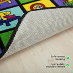 SAFECASTLE Kids Carpet My ABC Place Alphabet Rug 7'8"x10'4"– Educational ABC Learning Area Rug – Colorful Classroom Rug for Kids, Toddlers, Preschool, Nursery, Playroom, Daycare & Children’s Bedroom