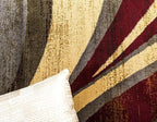 Unique Loom Barista Collection Area Rug - Ngada (4' 1" x 6' 1" Rectangle, Beige/ Red)