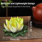 Lotus Incense Burner - Incense Burner Holder for Home Incense Holder Decor Incense Holder for Sticks Yoga, SPA(Z4-Green Yellow)