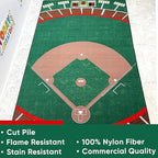 KIDCARPET.COM Baseball Stadium Decorative Classroom Rug | Modern Accent Carpet for Preschool Reading Corner Decor, 7'6" x 12'