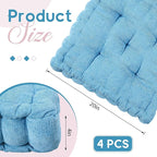 Jerify Floor Pillow Cushions 22 x 22 Inch Round Square Large Meditation Floor Pillow for Classroom Adult Meditation Picnic Party Seating Learning Daycare School(20x20x5'',Square,Mixed Blue)