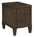 Hekman Furniture Chairside Chest Linwood Finish, Rectangular Shape Sturdy Wooden Material Modern Bedroom Furniture, 3 Storage Drawers Multiple Storage Units Idle Side Table for Home & Office