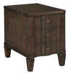 Hekman Furniture Chairside Chest Linwood Finish, Rectangular Shape Sturdy Wooden Material Modern Bedroom Furniture, 3 Storage Drawers Multiple Storage Units Idle Side Table for Home & Office
