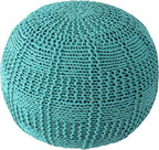 nuLOOM Berlin Casual Knitted Filled Ottoman Pouf