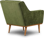 Poly & BARK Gus Lounge Chair in Distressed Green Velvet